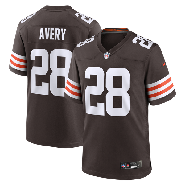 Cleveland Browns Tre Avery Nike Brown Team Game Jersey