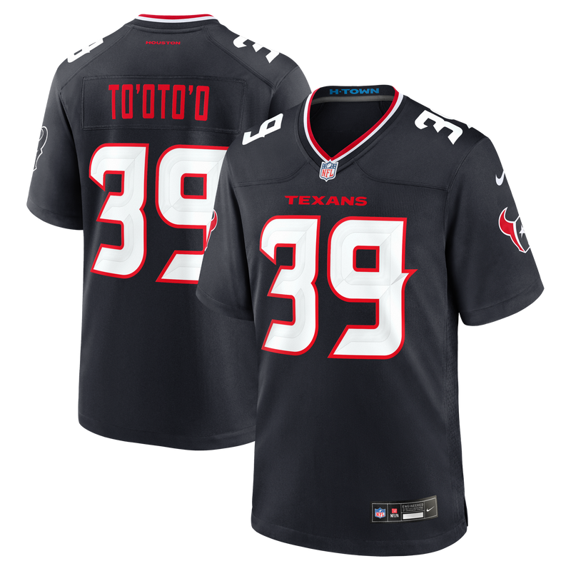 Houston Texans Henry To'oto'o Navy jersey – view 1