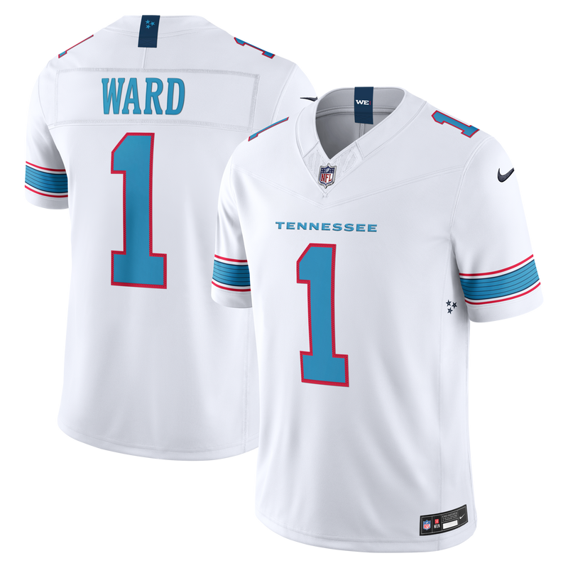Tennessee Titans Cameron Ward White jersey – view 1