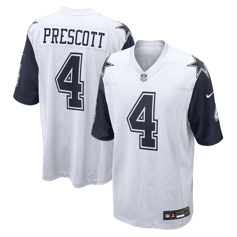 Dallas Cowboys Dak Prescott White jersey – view 1