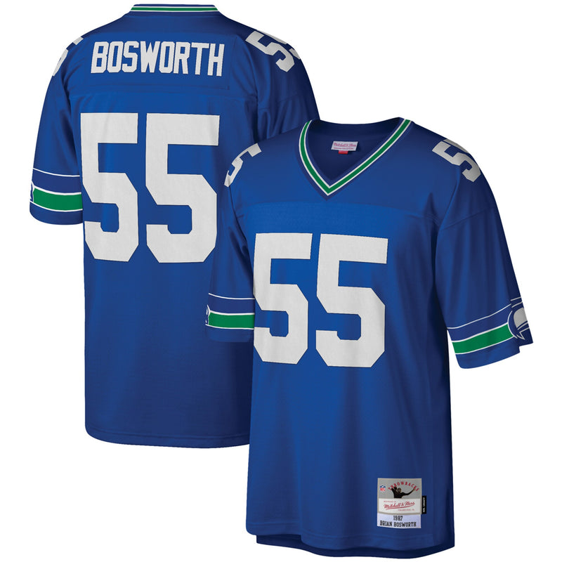 Seattle Seahawks Brian Bosworth Royal jersey – view 1