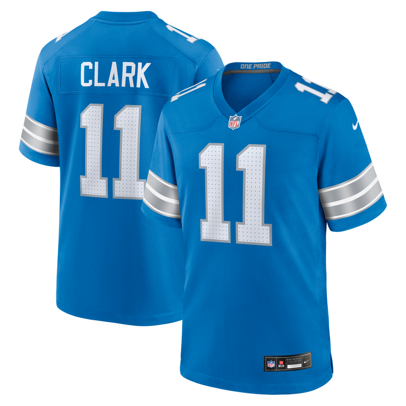 Detroit Lions Damone Clark Blue jersey – view 1
