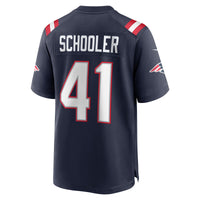 New England Patriots Brenden Schooler Navy jersey – view 4