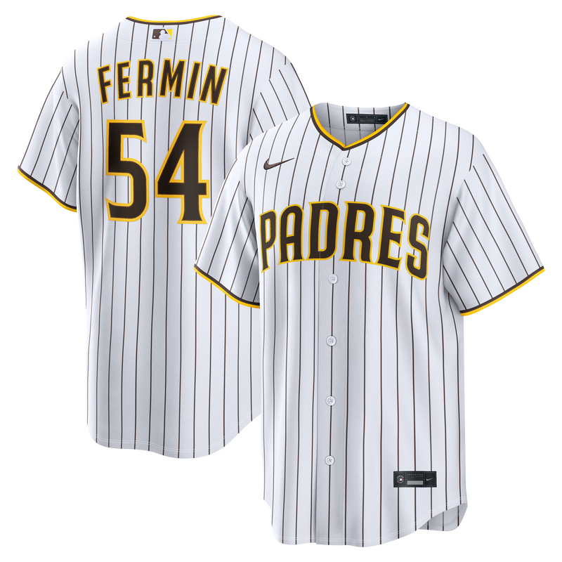 San Diego Padres Freddy Fermin White jersey – view 1