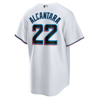 Miami Marlins Sandy Alcantara White jersey – view 4