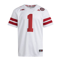 adidas Nebraska Huskers White jersey – view 3