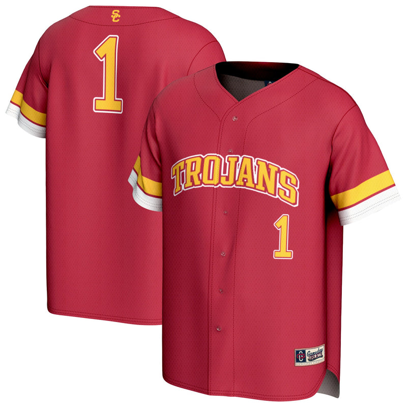 USC Trojans Collegiate Baseball Cardinal jersey – view 1