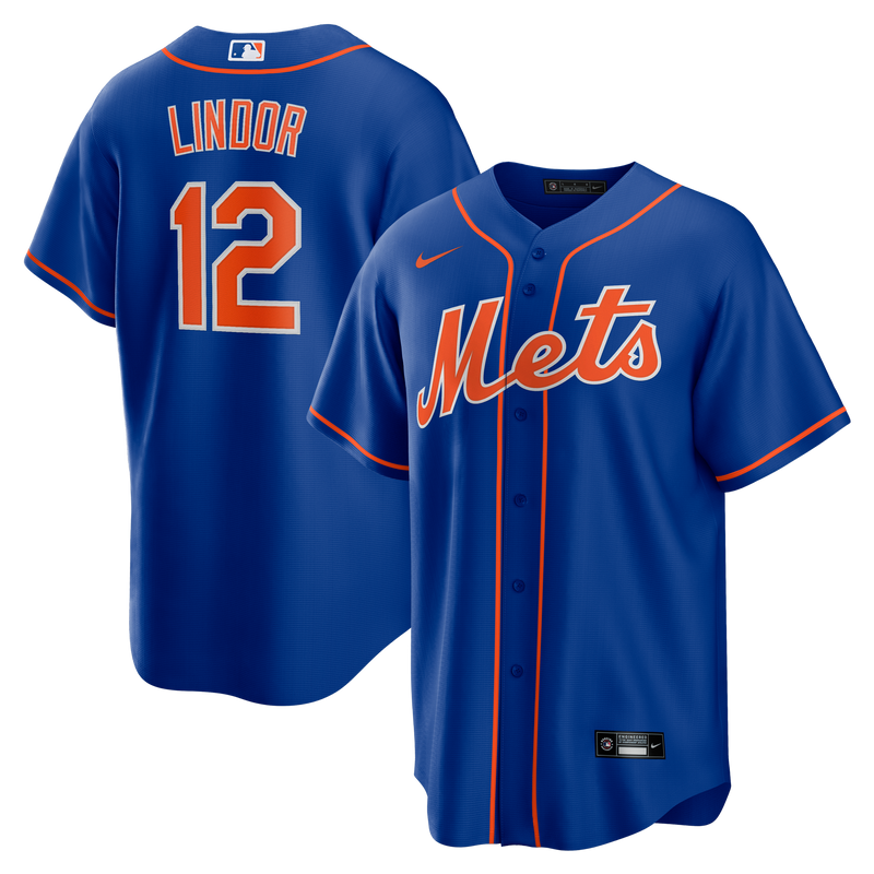 New York Mets Francisco Lindor Royal jersey – view 1