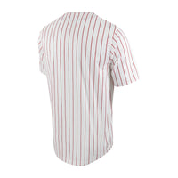 Nike White/Crimson Alabama Crimson Tide Pinstripe Replica Full-Button Baseball Jersey – view 4