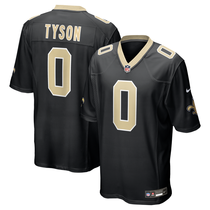 New Orleans Saints Jordyn Tyson Black jersey – view 1