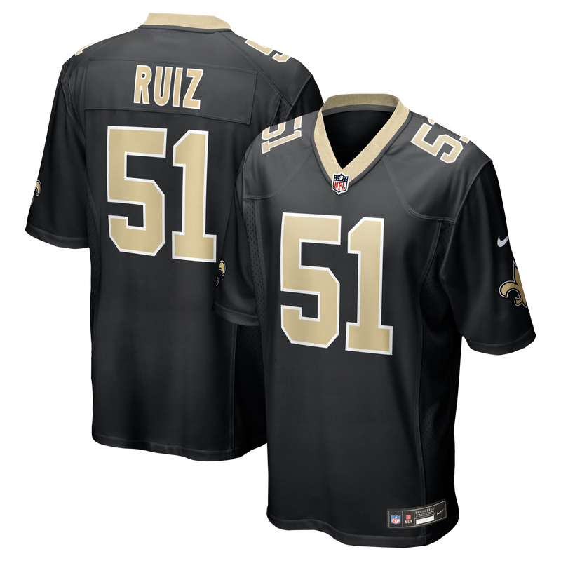 New Orleans Saints Cesar Ruiz Black jersey – view 1