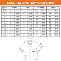 Buffalo For Life Hawaiian Shirt - Size Chart