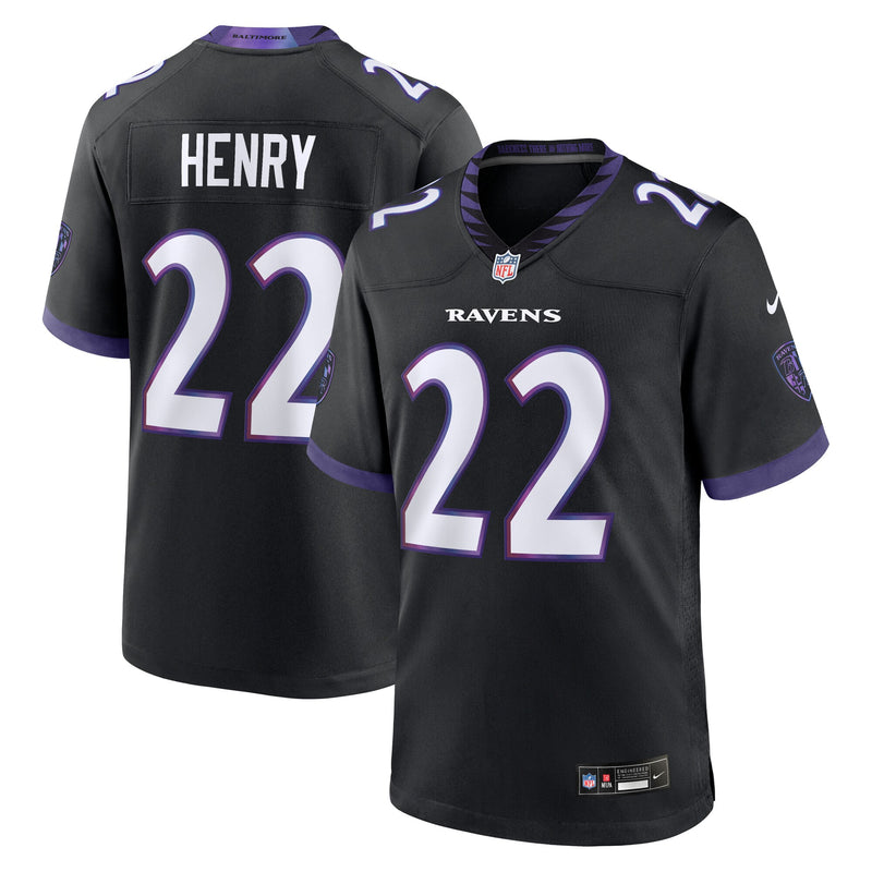 Baltimore Ravens Derrick Henry Black jersey – view 1