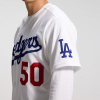 Los Angeles Dodgers Mookie Betts White jersey – view 9