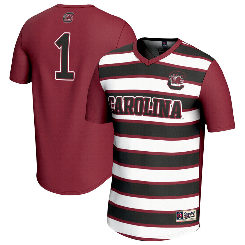 GameDay Greats #1 Garnet South Carolina Gamecocks Lightweight Soccer Fashion Jersey – view 1