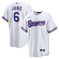 Texas Rangers Josh Jung White jersey – view 2