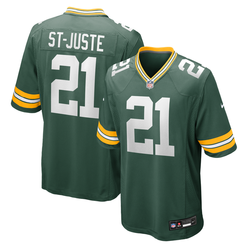 Green Bay Packers Benjamin St-Juste Green jersey – view 1