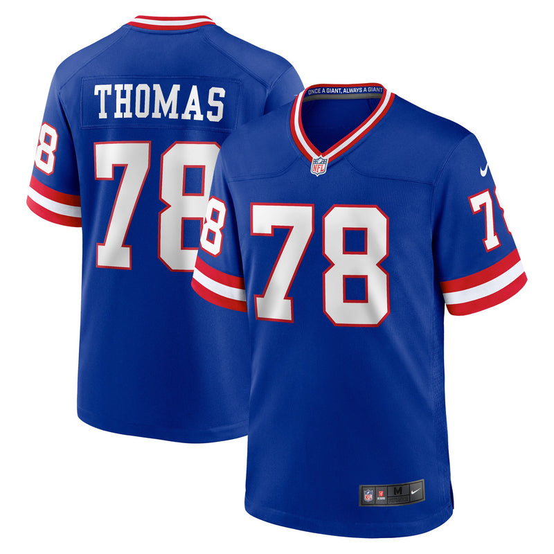 New York Giants Andrew Thomas Royal jersey – view 1