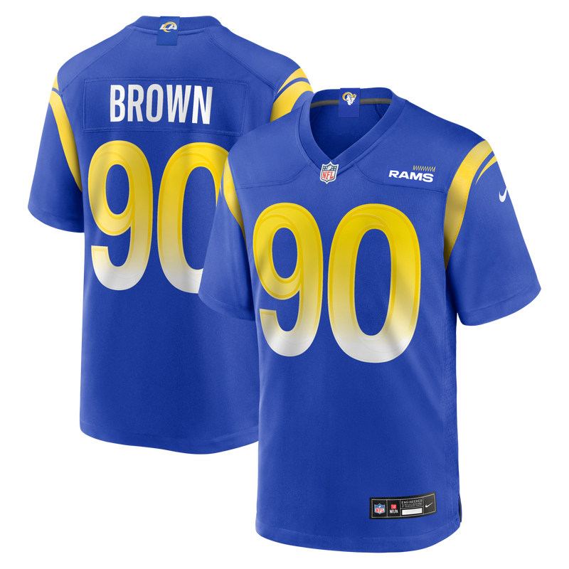 Los Angeles Rams Earnest Brown IV Royal jersey – view 1