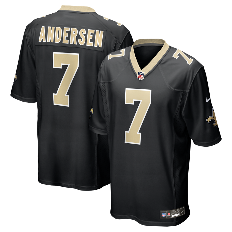 New Orleans Saints Morten Andersen Black jersey – view 1