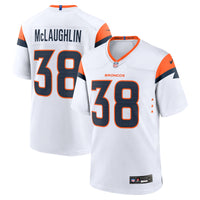 Denver Broncos Jaleel McLaughlin White jersey – view 1