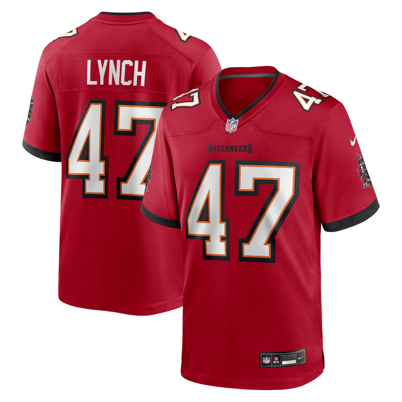 Tampa Bay Buccaneers John Lynch Red jersey – view 1