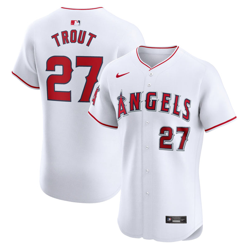 Los Angeles Angels Mike Trout White jersey – view 1