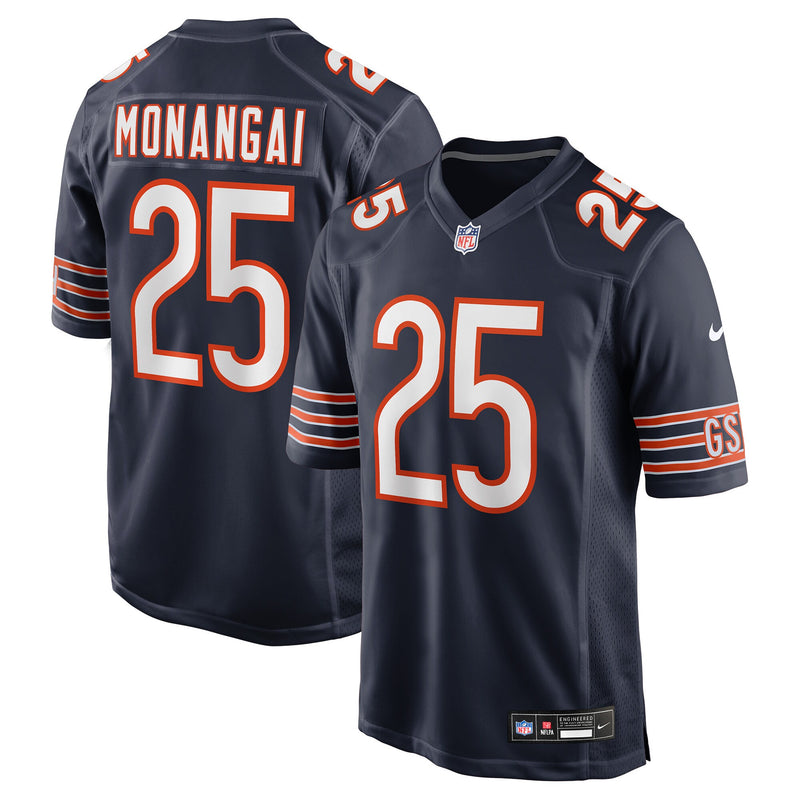 Chicago Bears Kyle Monangai Navy jersey – view 1