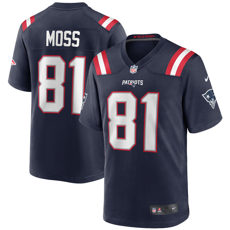New England Patriots Randy Moss Navy jersey – view 1