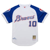 Atlanta Braves Chipper Jones White jersey – view 3