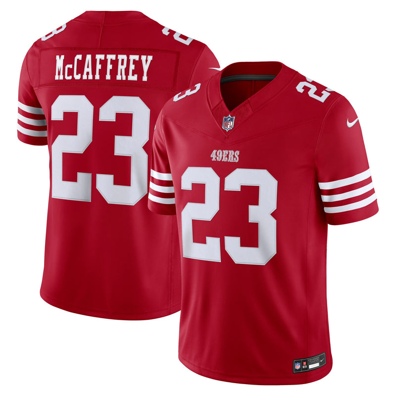 San Francisco 49ers Christian McCaffrey Scarlet jersey – view 1