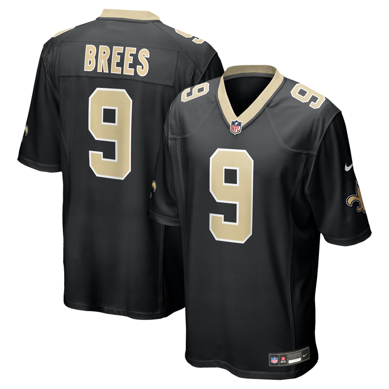New Orleans Saints Drew Brees Black jersey – view 1