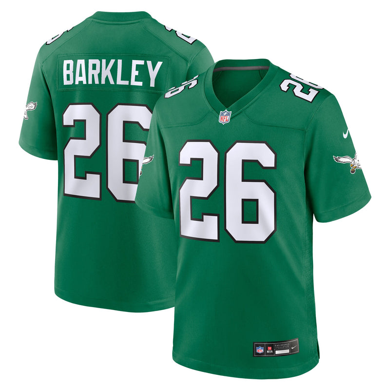 Philadelphia Eagles Saquon Barkley Green jersey – view 1
