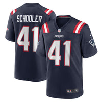 New England Patriots Brenden Schooler Navy jersey – view 1