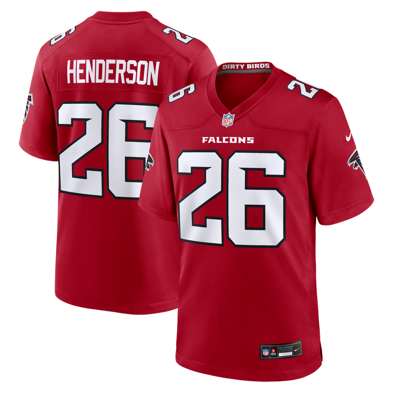 Atlanta Falcons CJ Henderson Red jersey – view 1