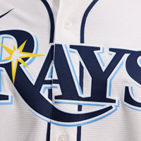 Tampa Bay Rays Yandy Díaz White jersey – view 4