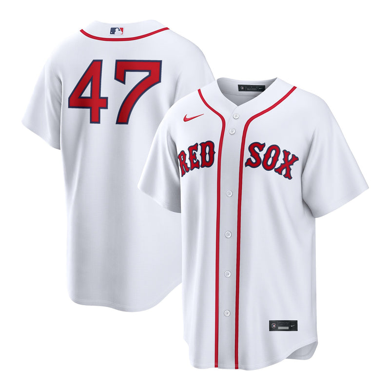 Boston Red Sox Jovani Moran White jersey – view 1