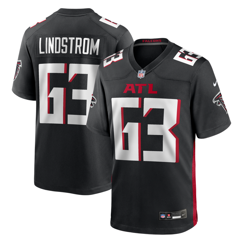 Atlanta Falcons Chris Lindstrom Black jersey – view 1