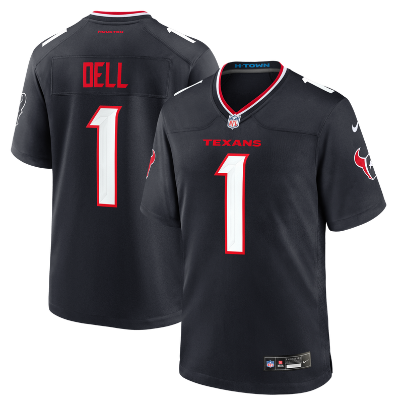 Houston Texans Tank Dell Navy jersey – view 1