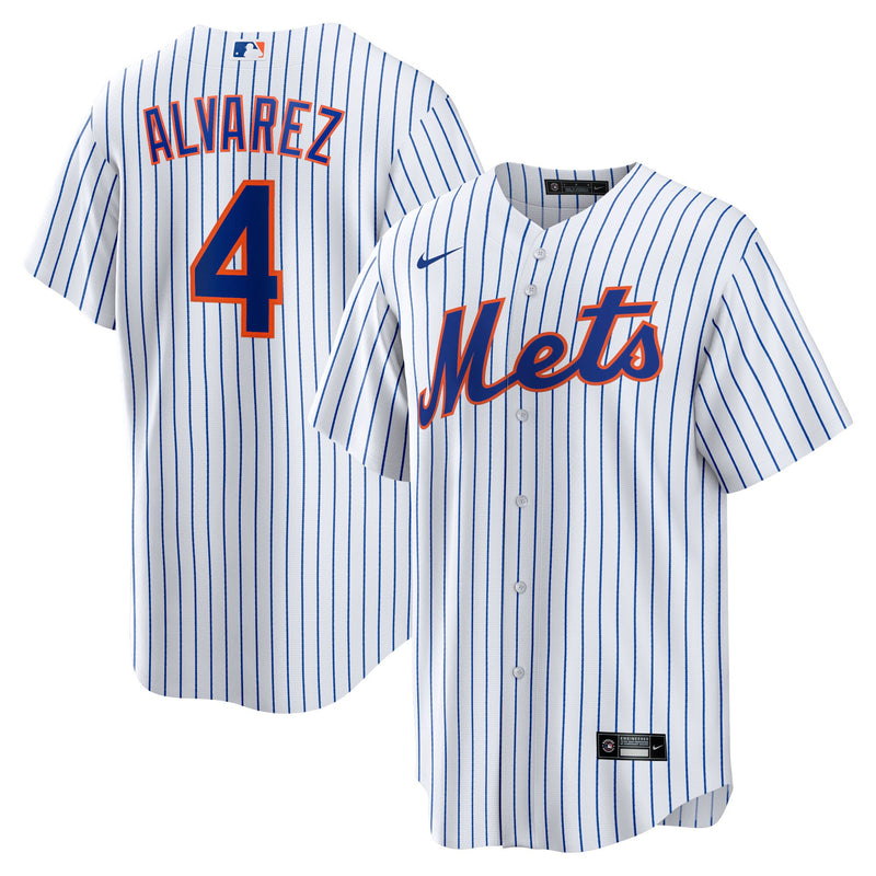 New York Mets Francisco Alvarez White jersey – view 1