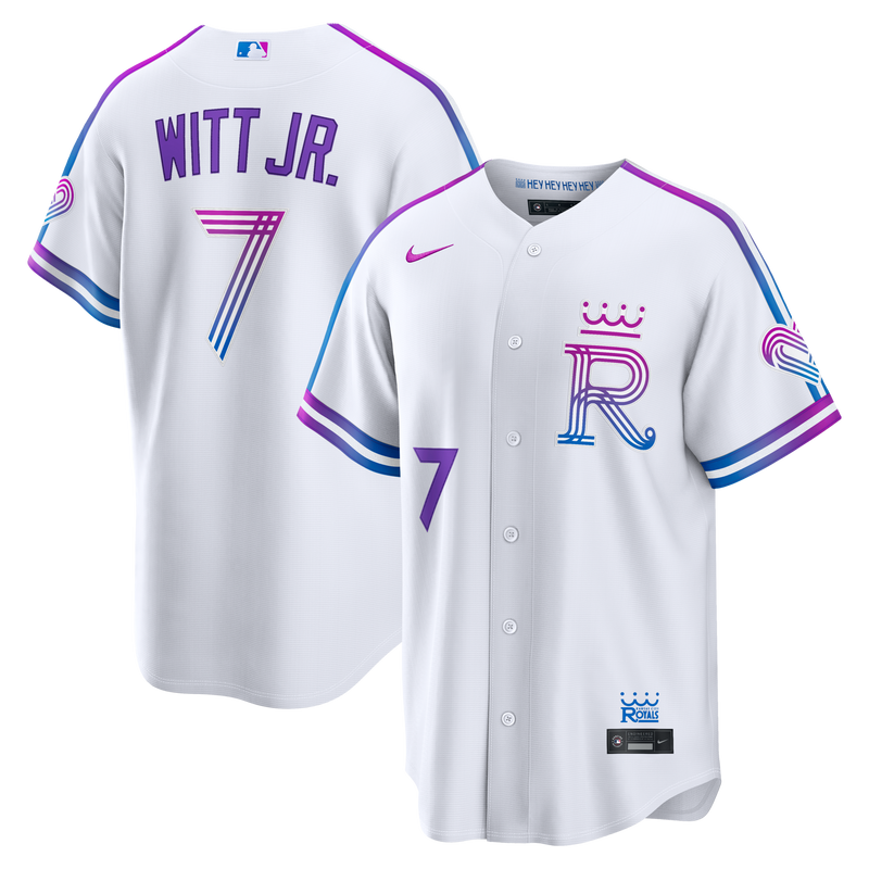 Kansas City Royals Bobby Witt Jr. White jersey – view 1