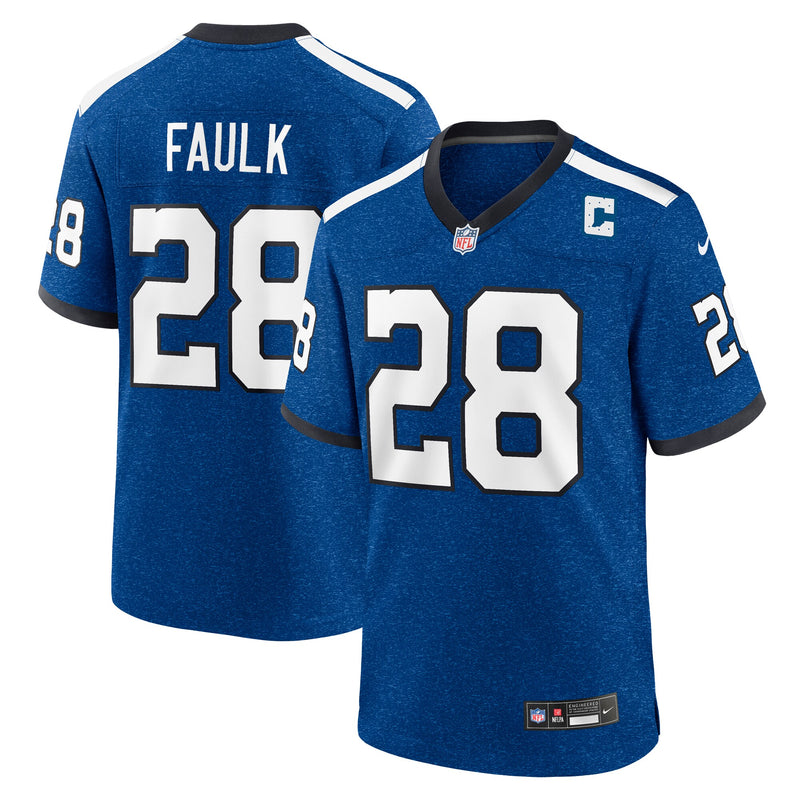 Indianapolis Colts Marshall Faulk Blue jersey – view 1