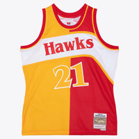 Atlanta Hawks Red/Yellow jersey – view 3