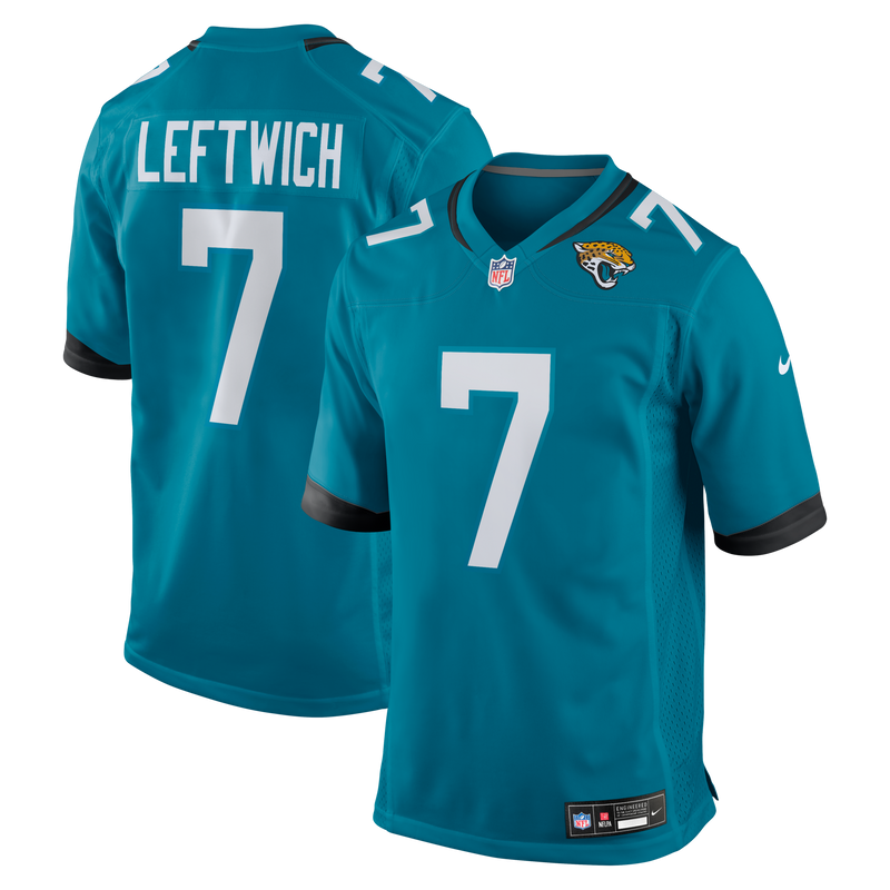 Jacksonville Jaguars Byron Leftwich Teal jersey – view 1