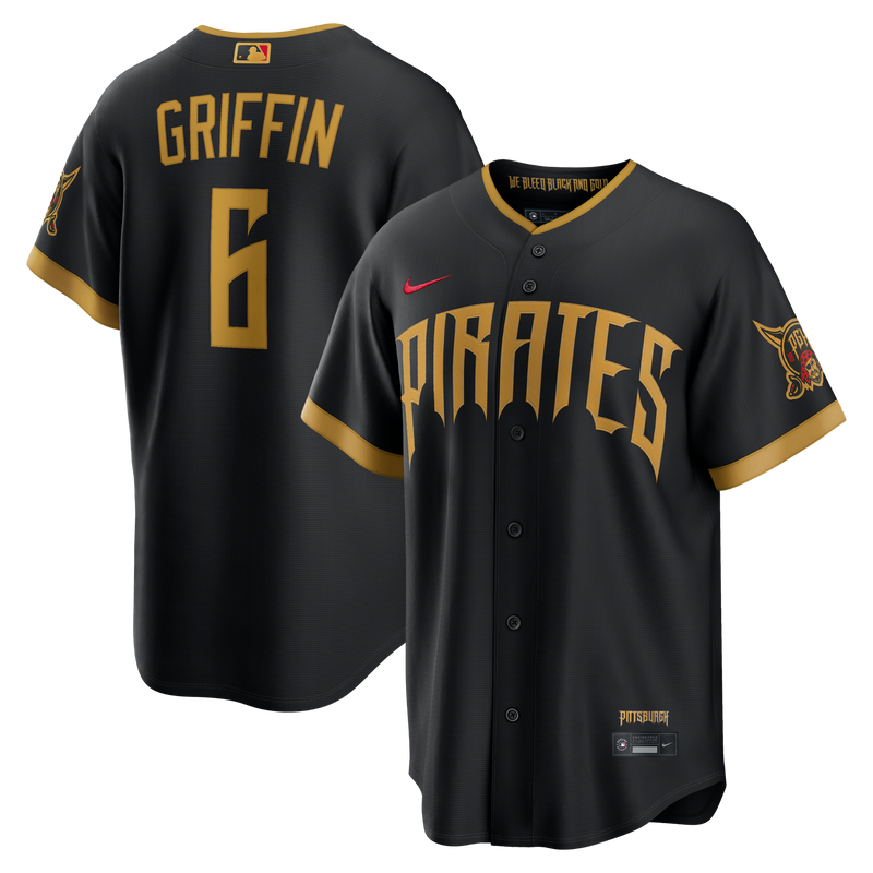 Pittsburgh Pirates Konnor Griffin Black jersey – view 1