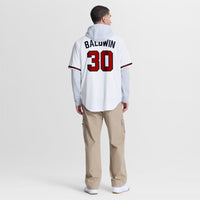 Atlanta Braves Drake Baldwin White jersey – view 6
