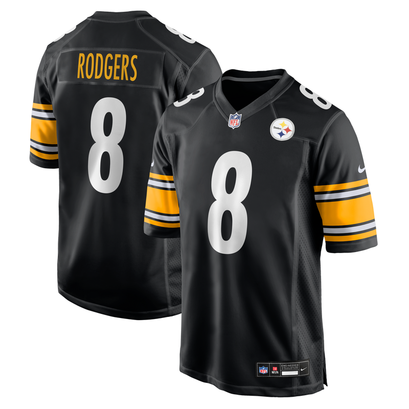 Pittsburgh Steelers Aaron Rodgers Black jersey – view 1