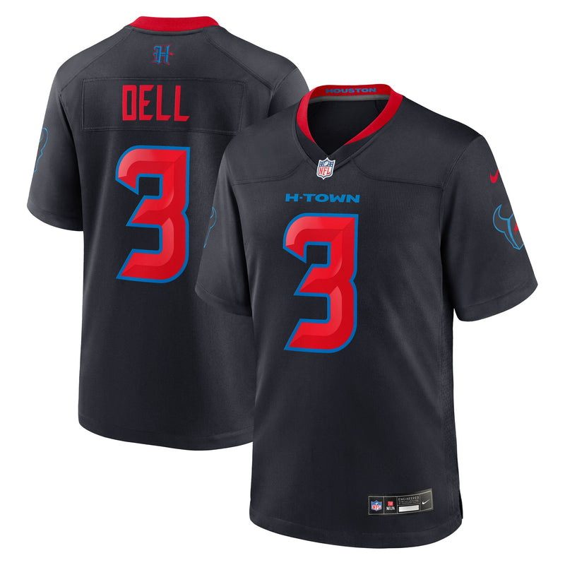 Houston Texans Tank Dell Navy jersey – view 1