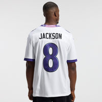 Baltimore Ravens Lamar Jackson White jersey – view 4