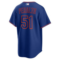 New York Mets Freddy Peralta Royal jersey – view 4